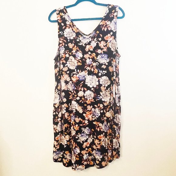 Maurices Dresses & Skirts - Maurices 24/7 Shift Dress, Blue Coral Floral Size XL